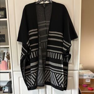 Mossimo Supply Co. Black and Gray Poncho